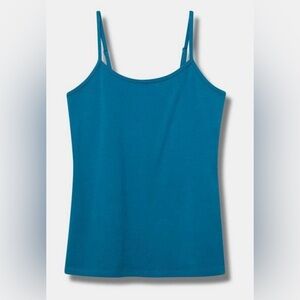 #402 - TORRID Foxy Cami Tank Top Sleeveless Lyons Blue, Blue-Green Aqua
